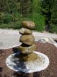 Gobohrte Granitfindlinge